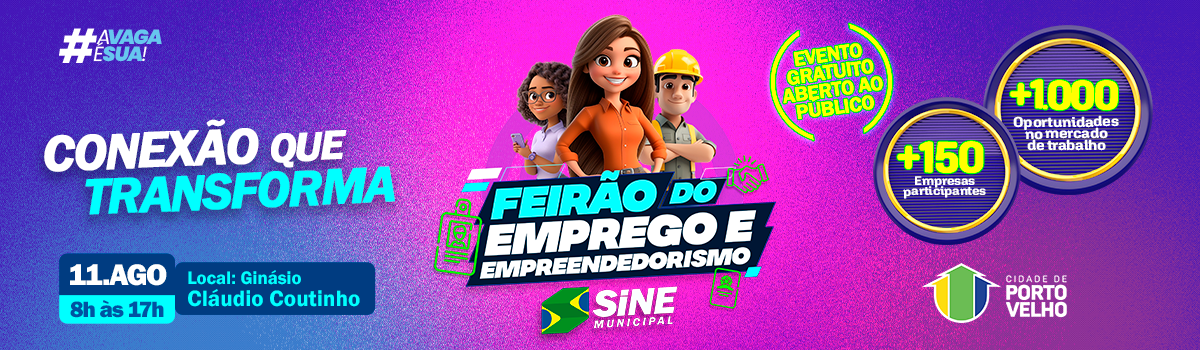 Banner Oficial - Feirão do Emprego e Empreendedorismo